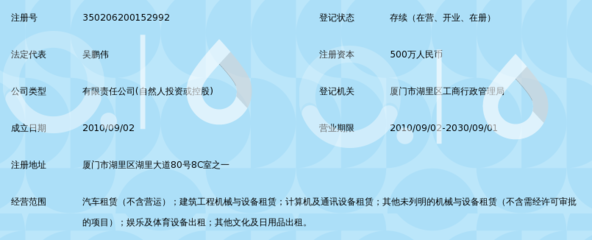 厦门悦宜缘汽车租赁